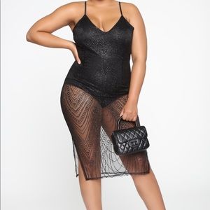 Sheer Glitter Dress